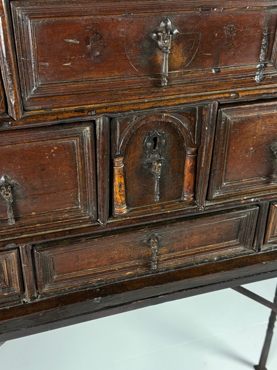 Spanish Vargueño, Circa 1700, Walnut Wood-photo-3