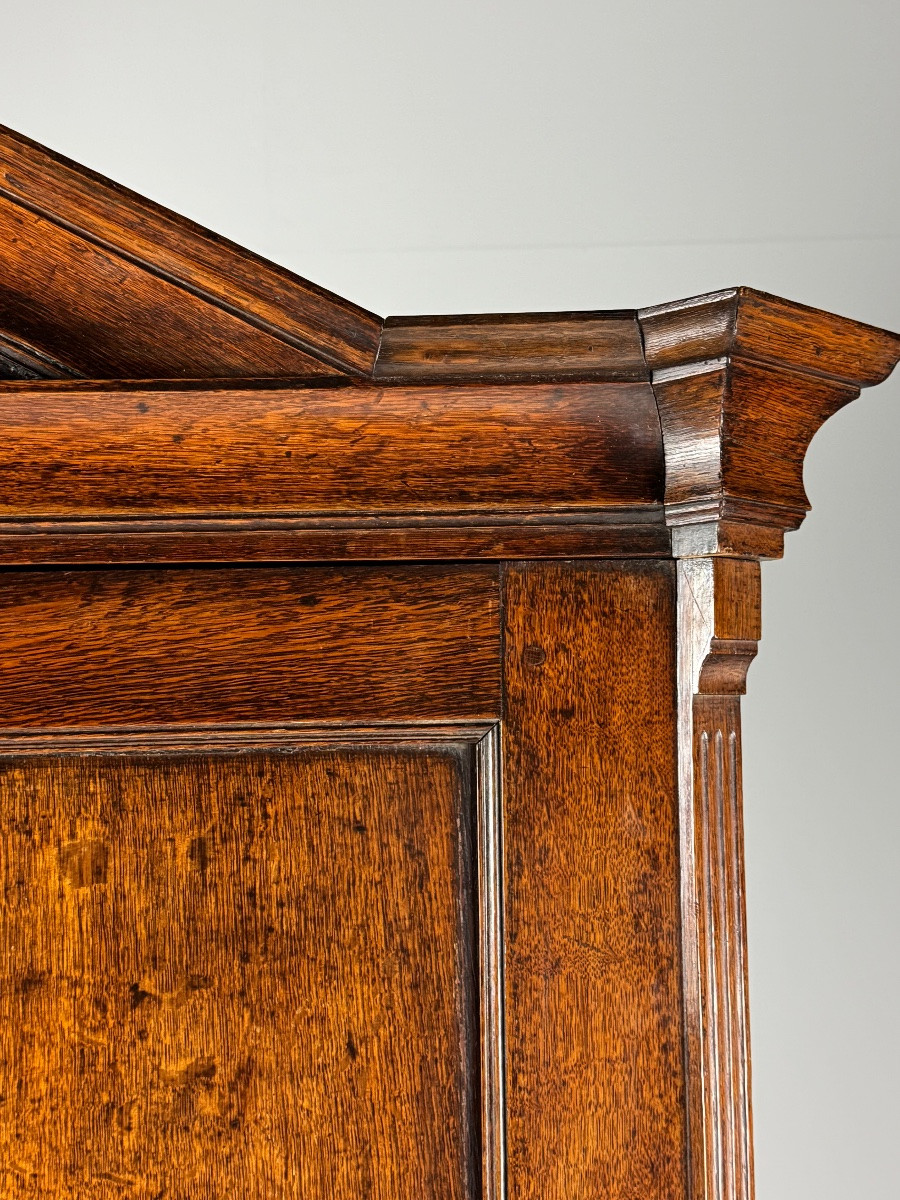 Cabinet hollandais en chêne du XVIIIe siècle-photo-2