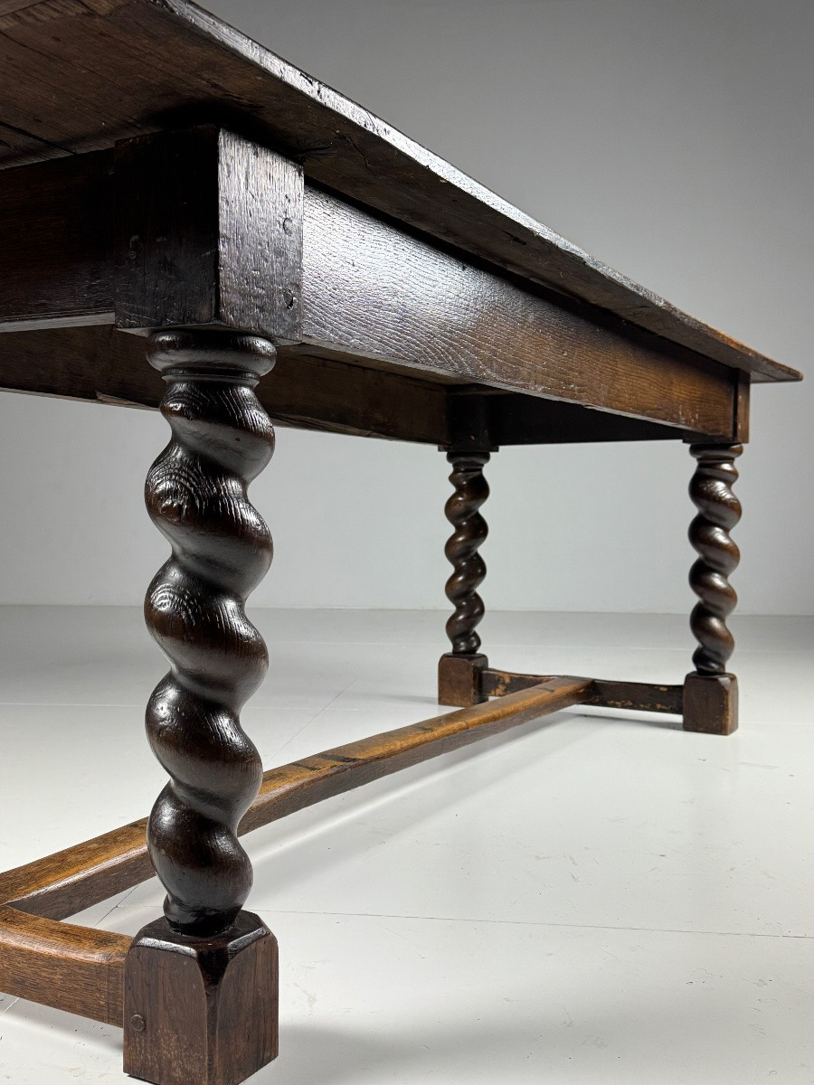 Dining Table With Turned Legs, Circa 1800-photo-5