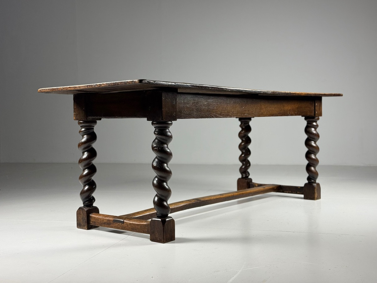 Dining Table With Turned Legs, Circa 1800-photo-8