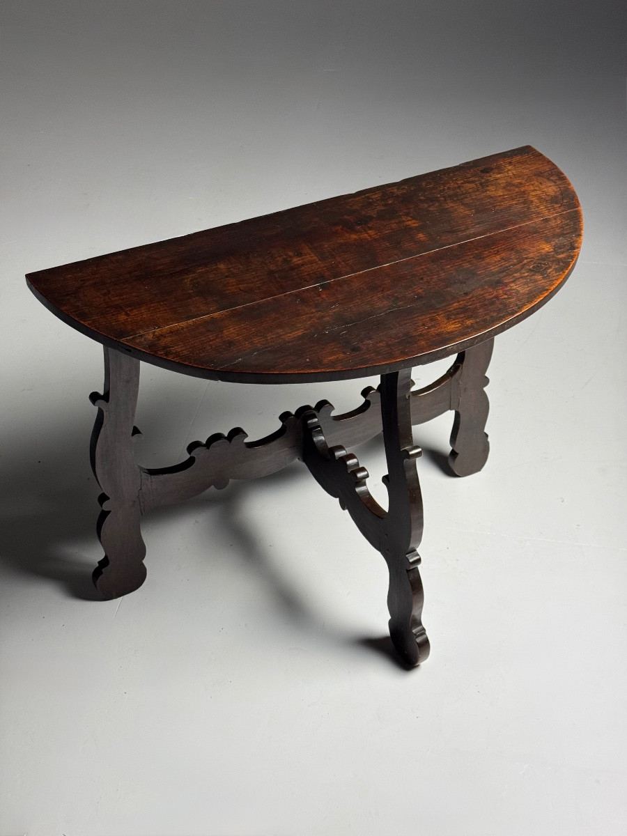 Set Of 2 Italian Half-moon Tables-photo-2