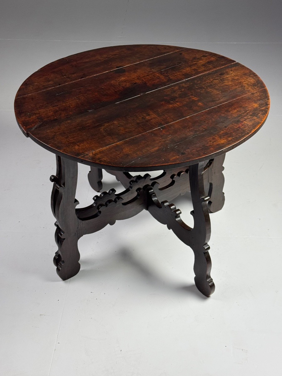 Set Of 2 Italian Half-moon Tables-photo-3