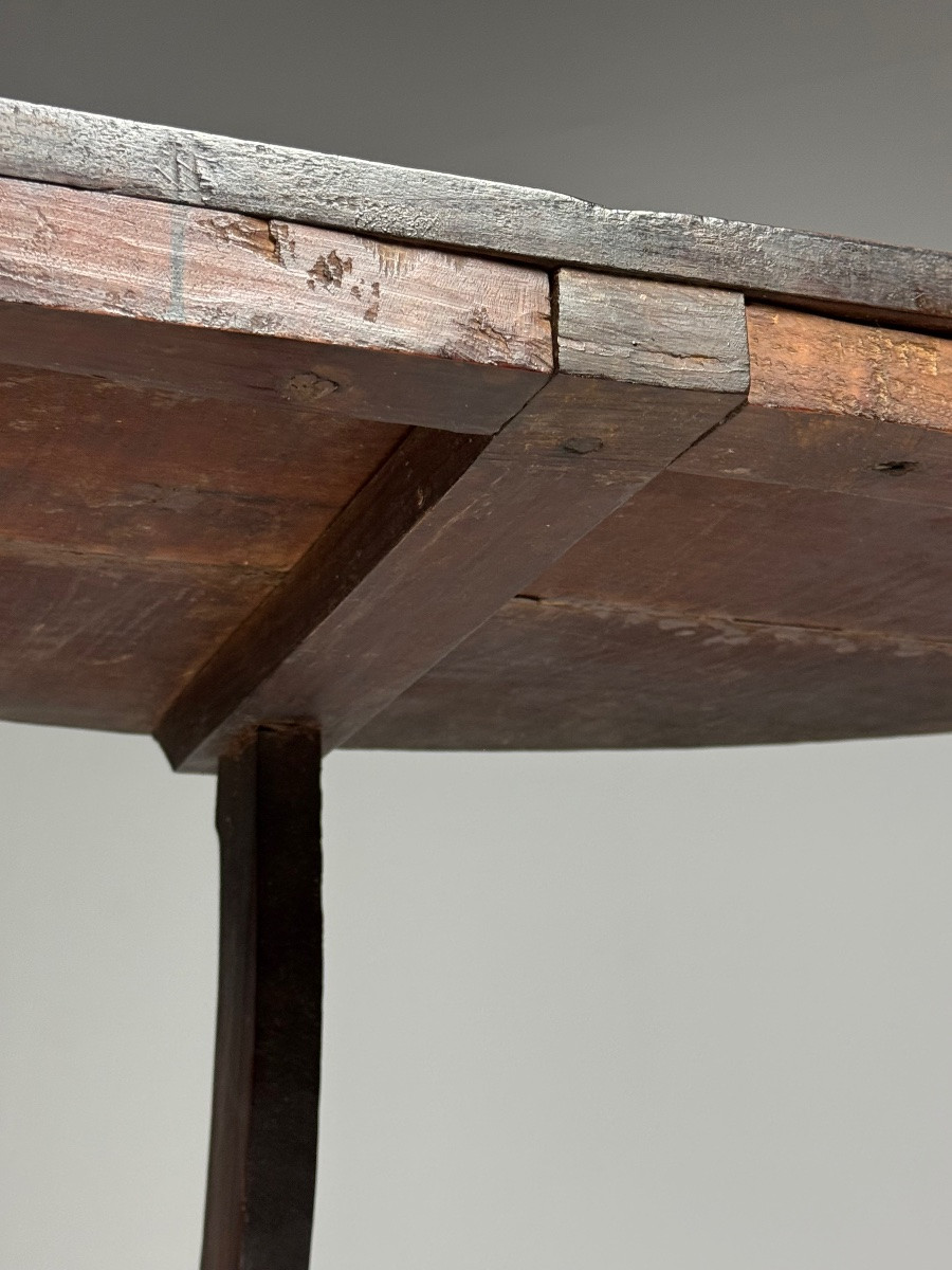 Set Of 2 Italian Half-moon Tables-photo-3