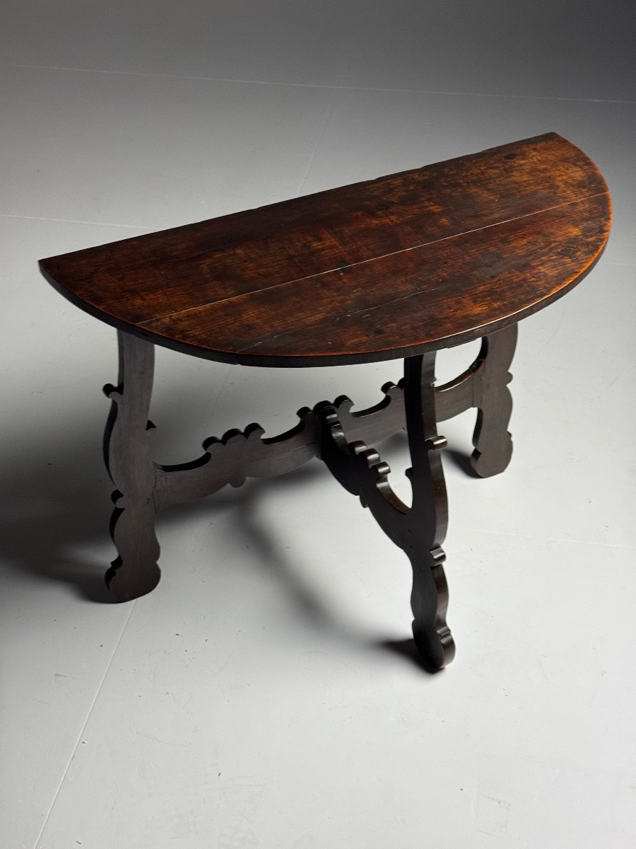 Set Of 2 Italian Half-moon Tables-photo-7