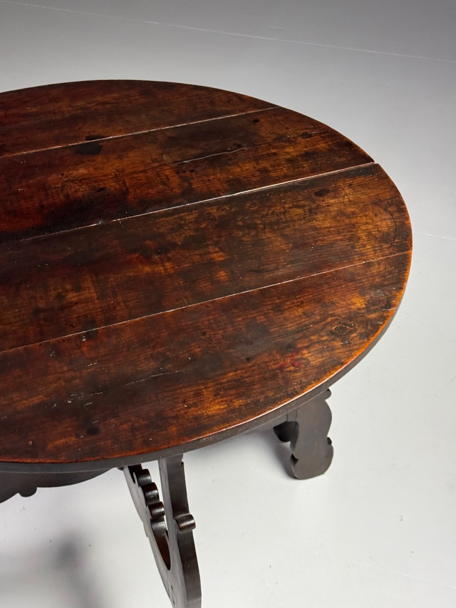 Set Of 2 Italian Half-moon Tables-photo-8