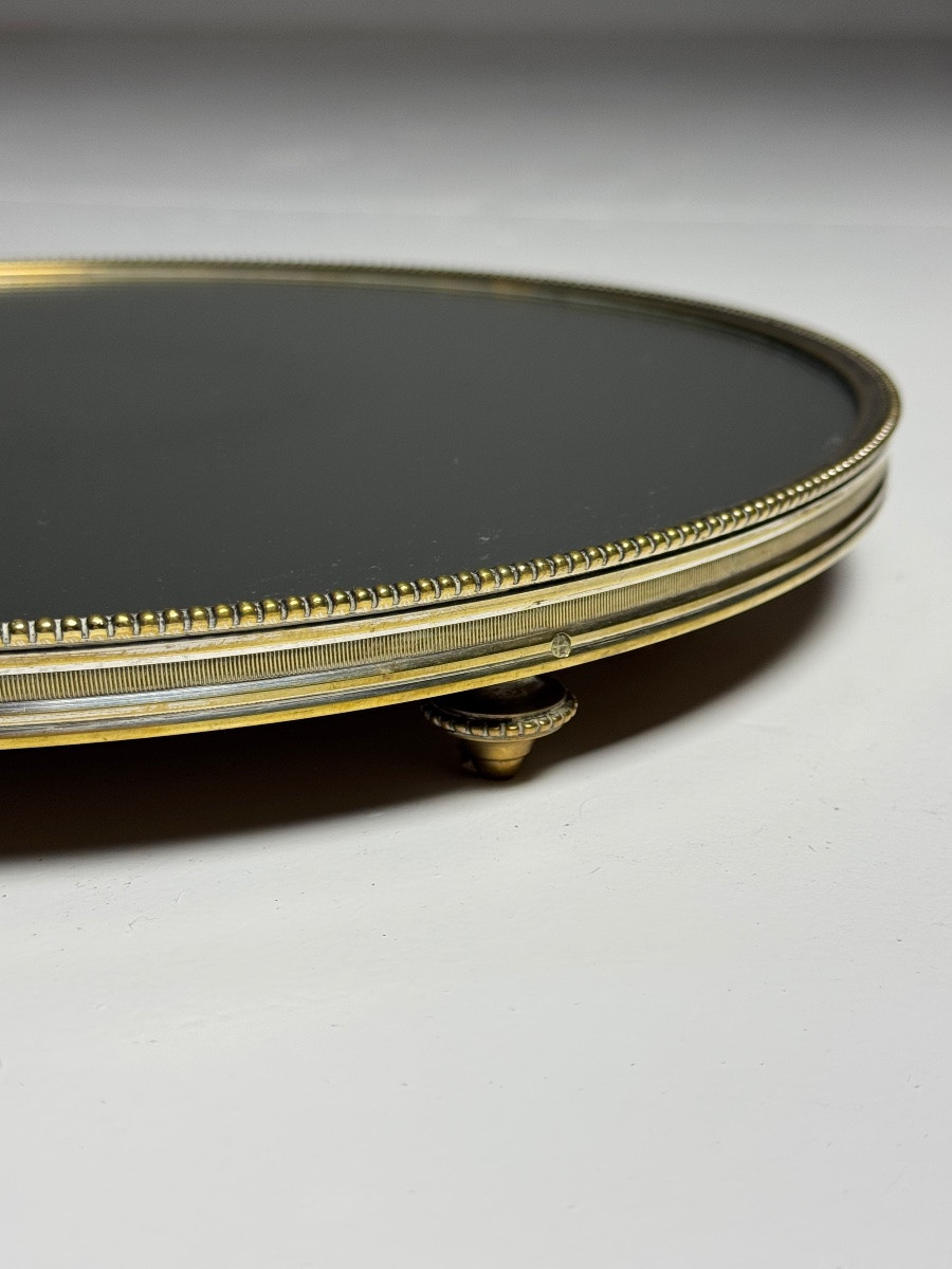 Plateau Mid Century avec miroir-photo-2