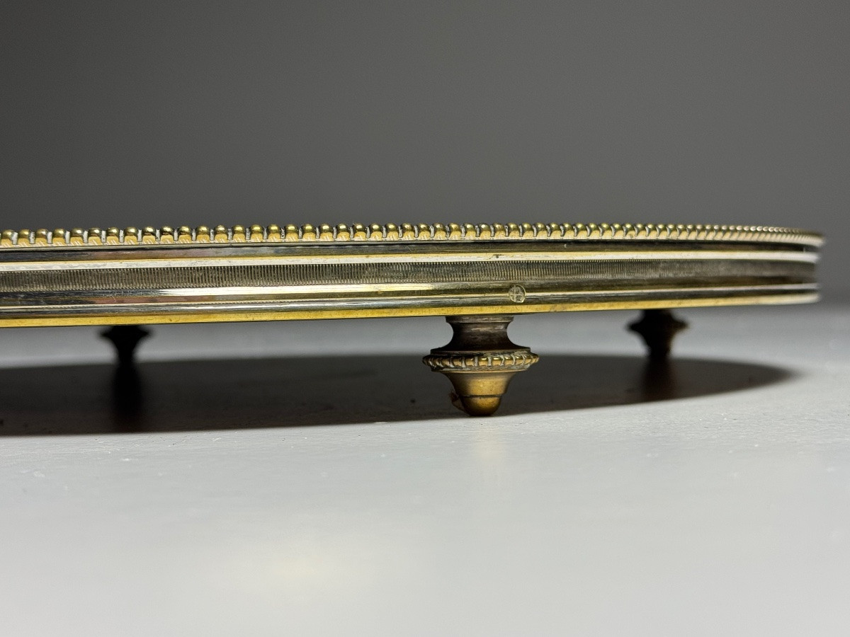 Plateau Mid Century avec miroir-photo-4