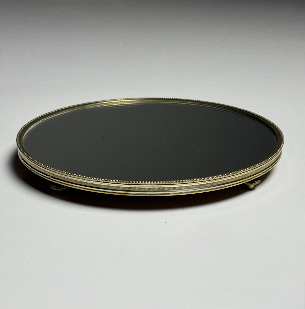 Plateau Mid Century avec miroir