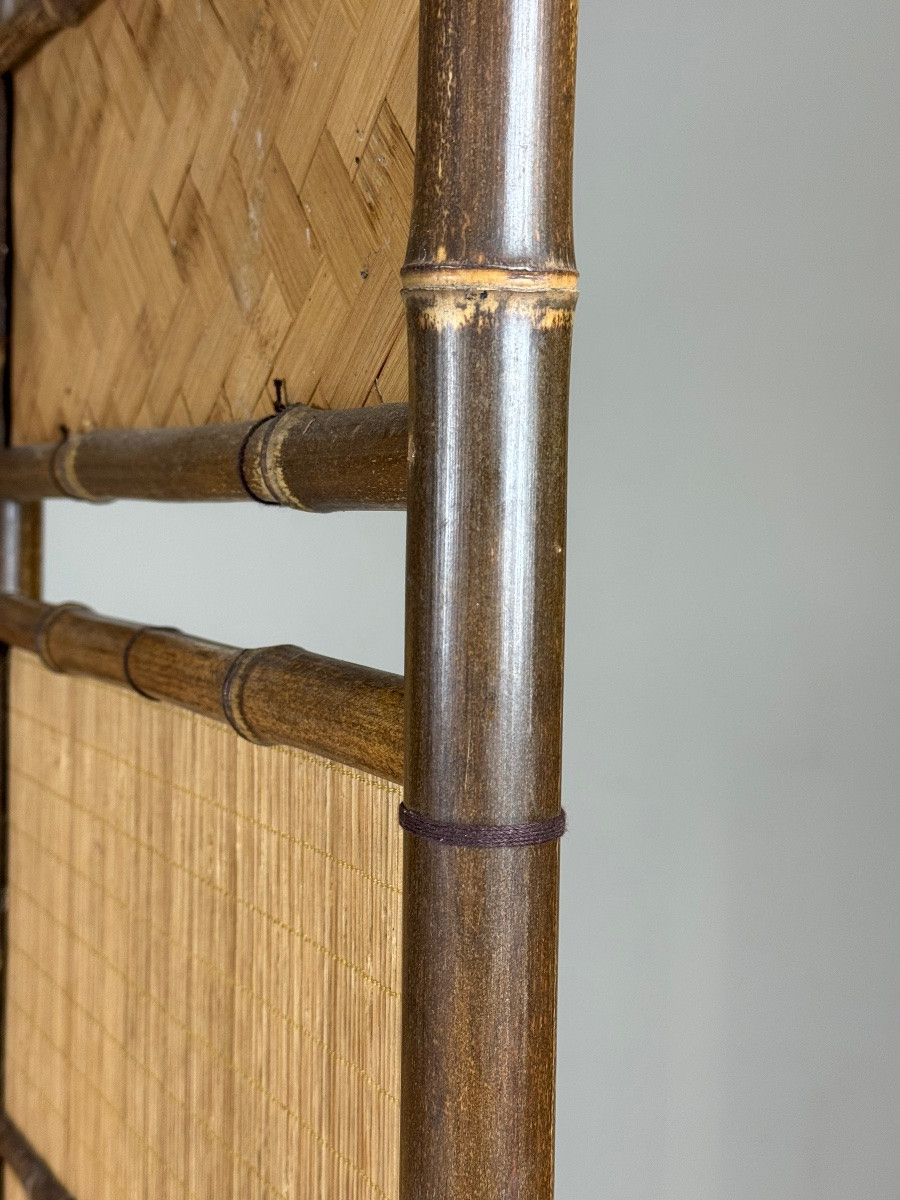 Paravent Faux Bamboo vintage-photo-4