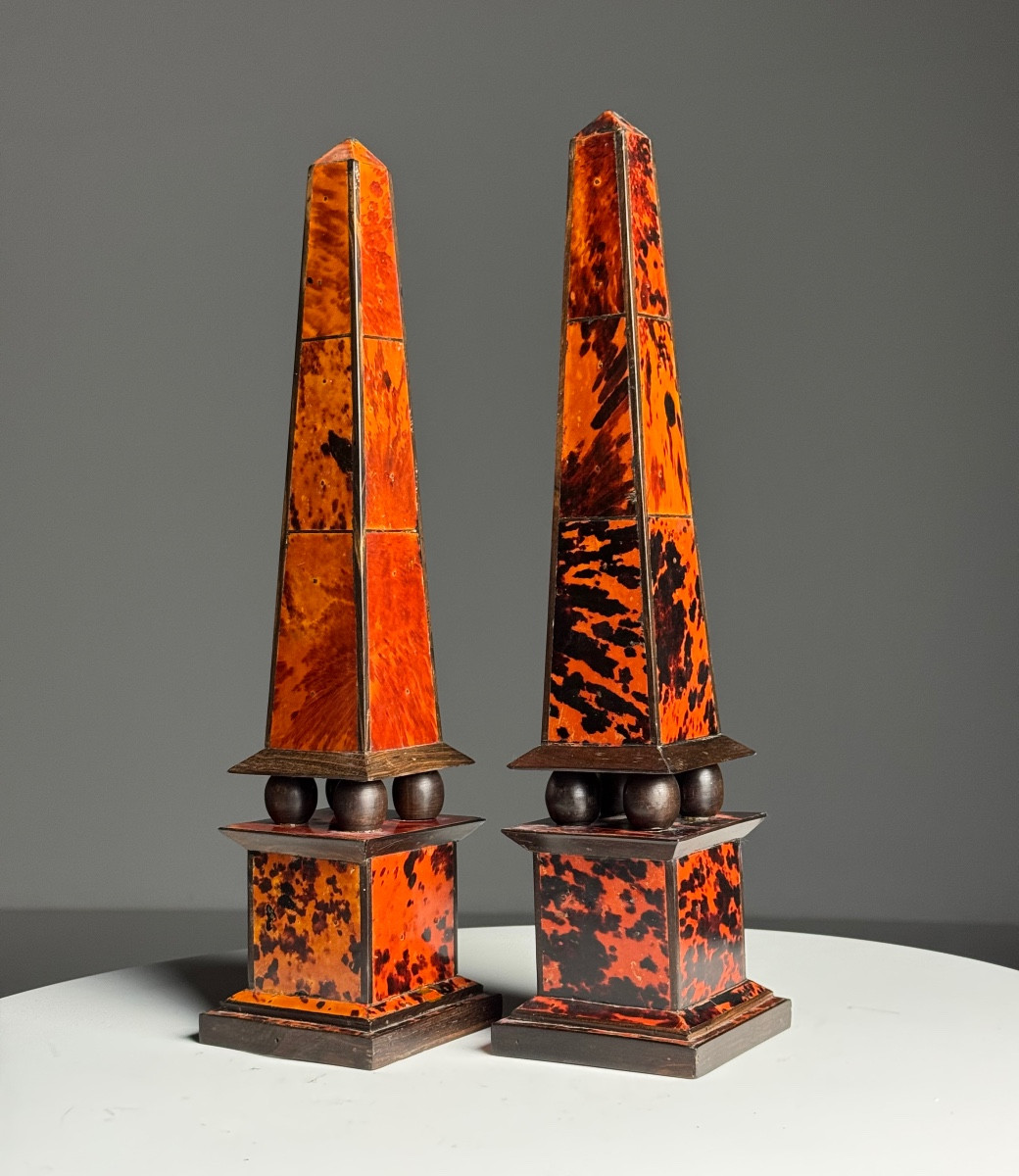 2x Tortoise Obelisk 1920-1940