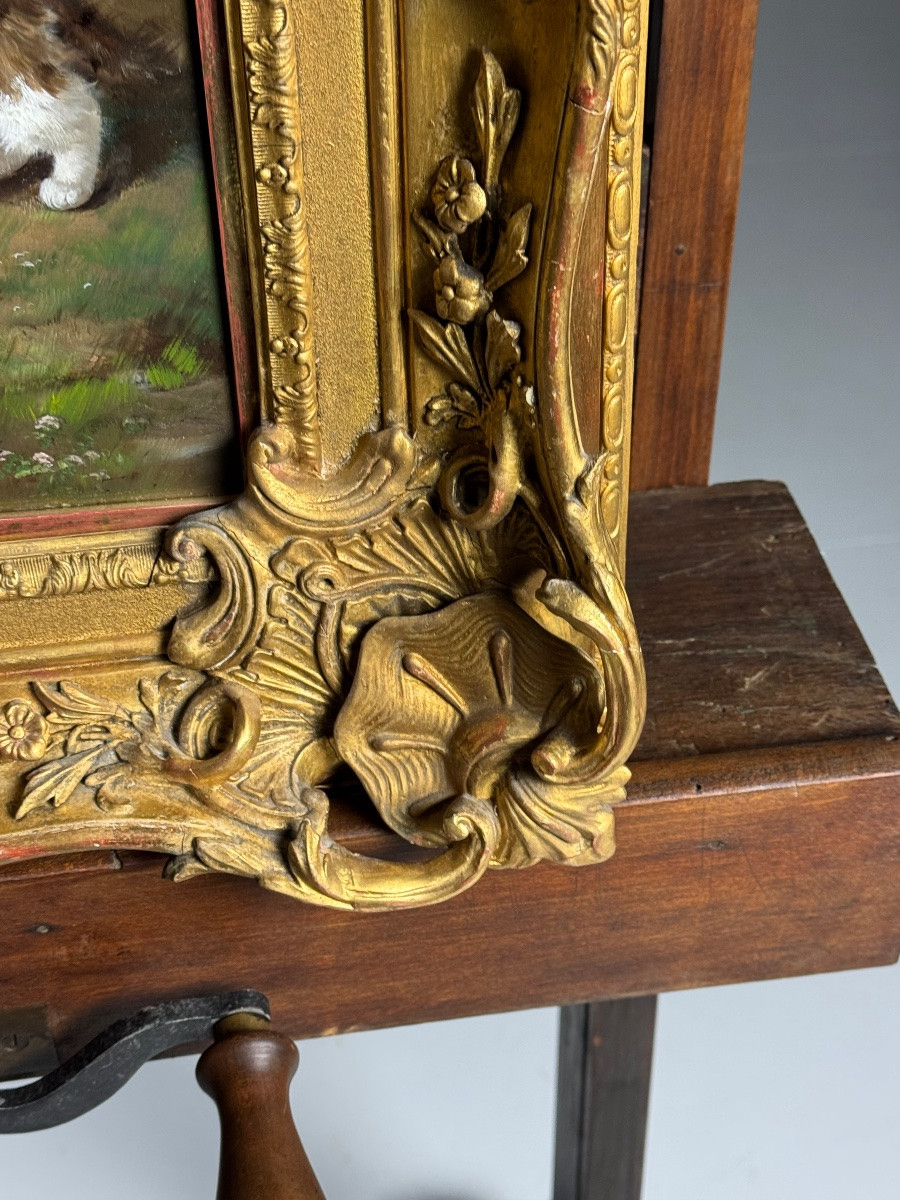 Painting – Alfred Arthur Brunel De Neuville (1852–1941) Kittens Playing-photo-6