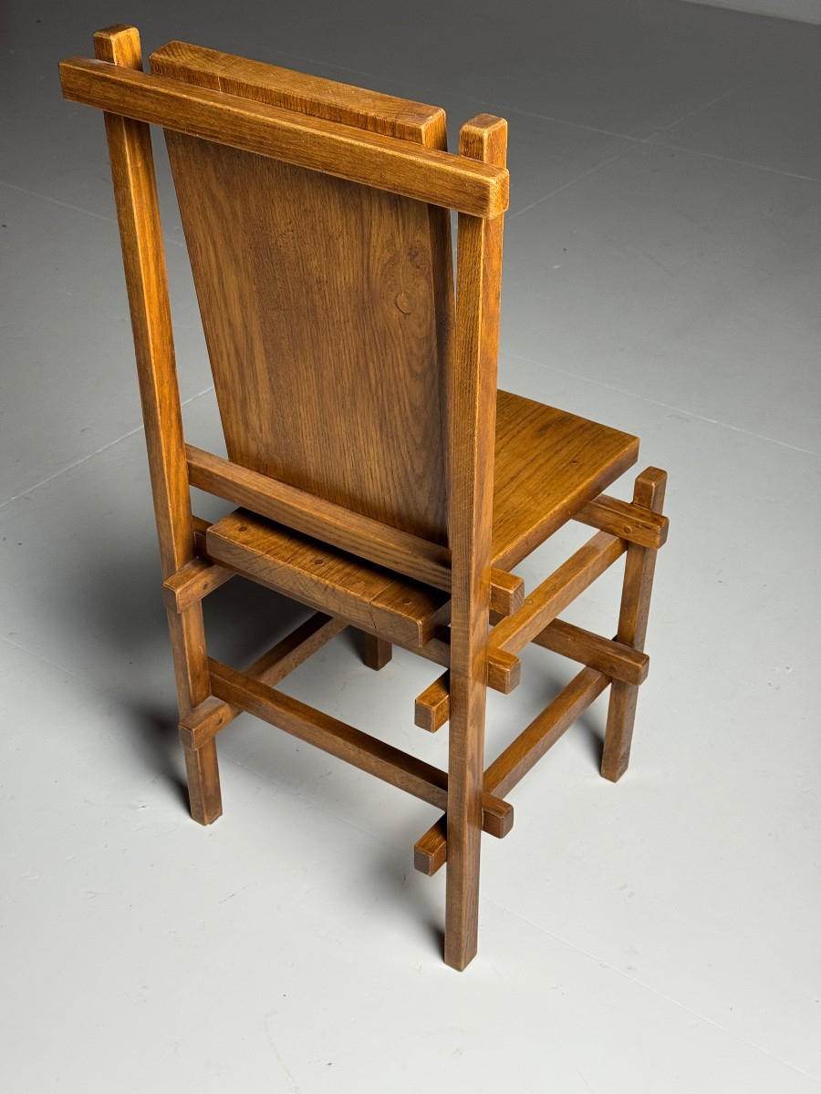 4 chaises de salle à manger style Gerrit Rietveld-photo-2