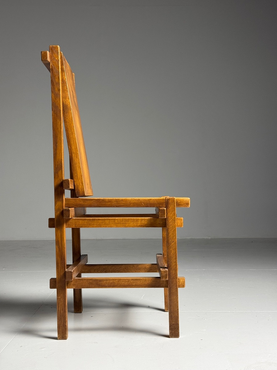 4 chaises de salle à manger style Gerrit Rietveld-photo-7