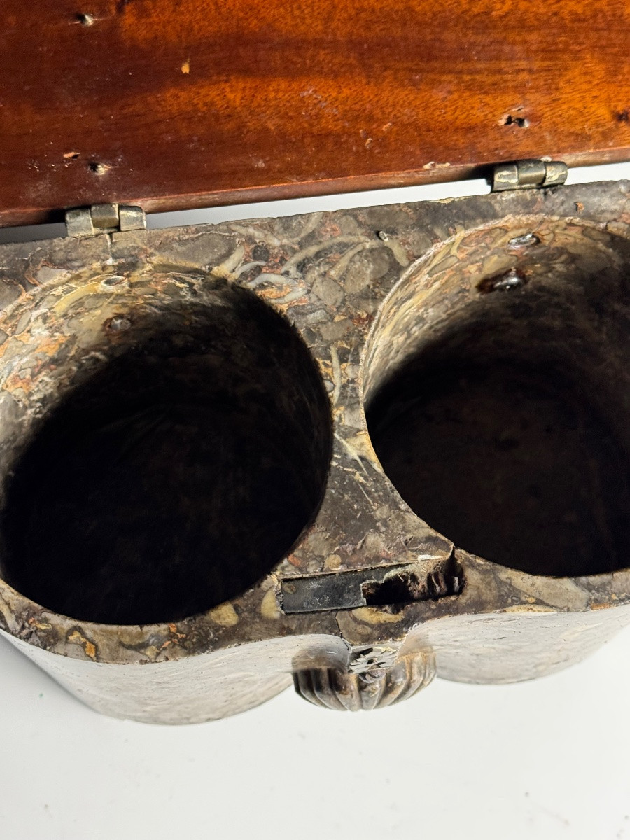 18th-century Marble Viscera Box-photo-4