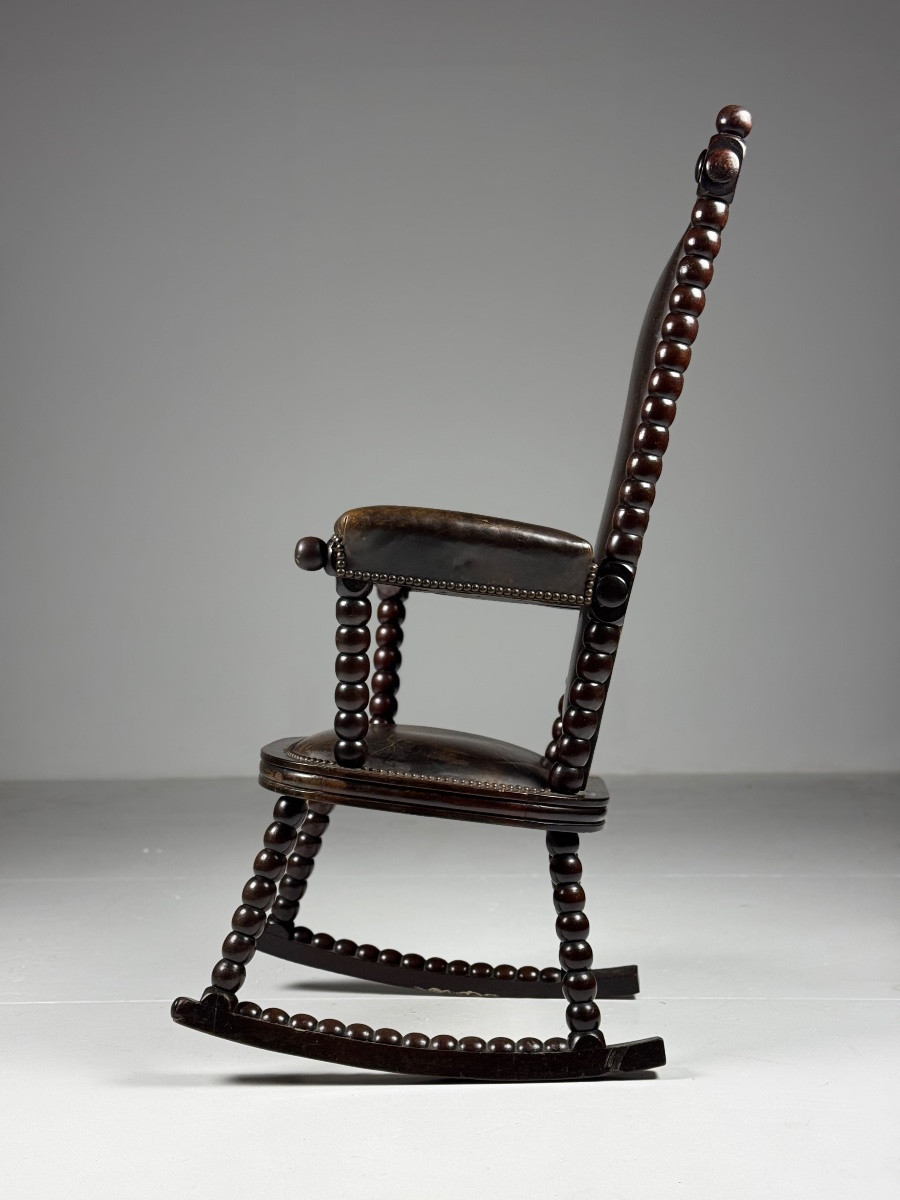 Fauteuil à bascule Bobbin vintage-photo-1