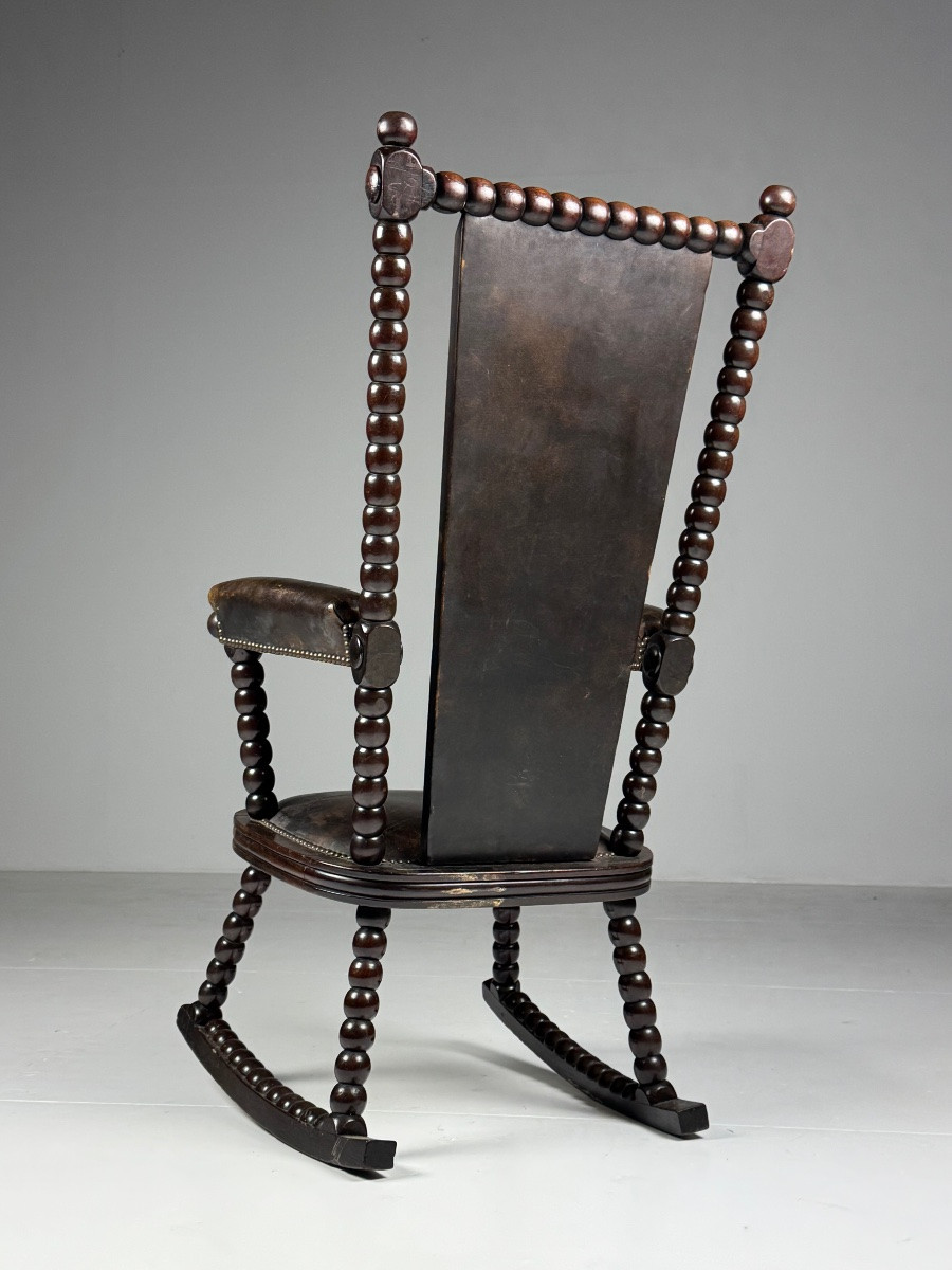 Fauteuil à bascule Bobbin vintage-photo-3