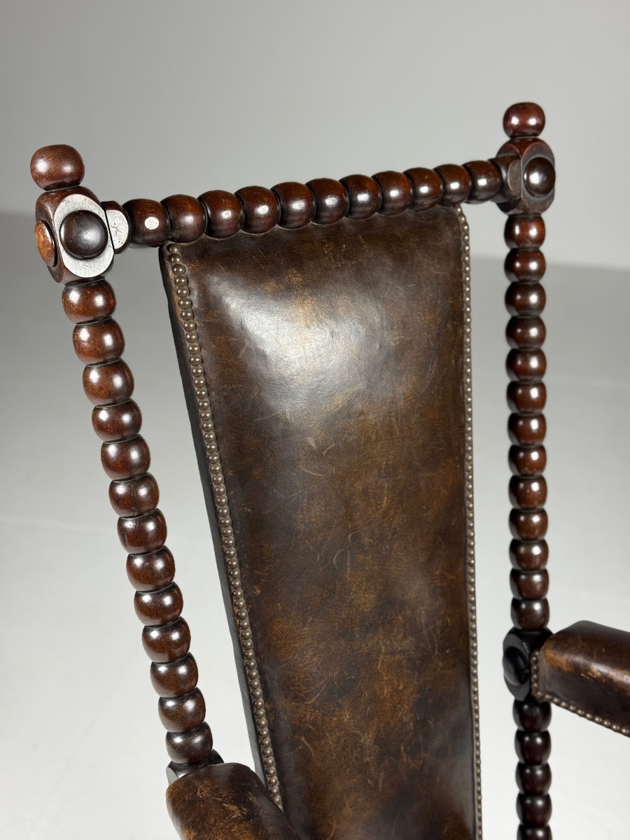 Fauteuil à bascule Bobbin vintage-photo-5