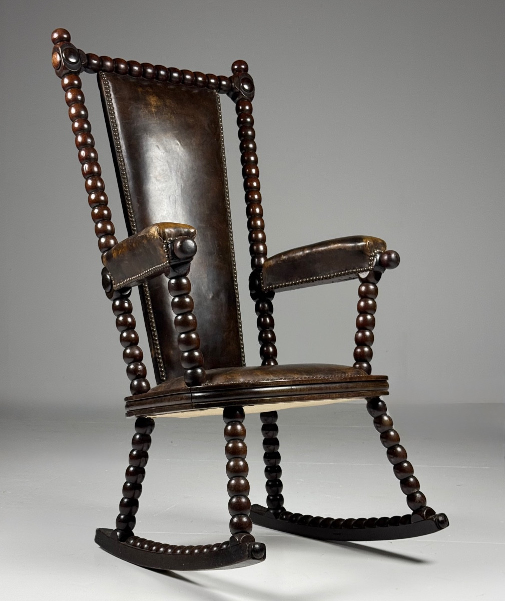 Fauteuil à bascule Bobbin vintage