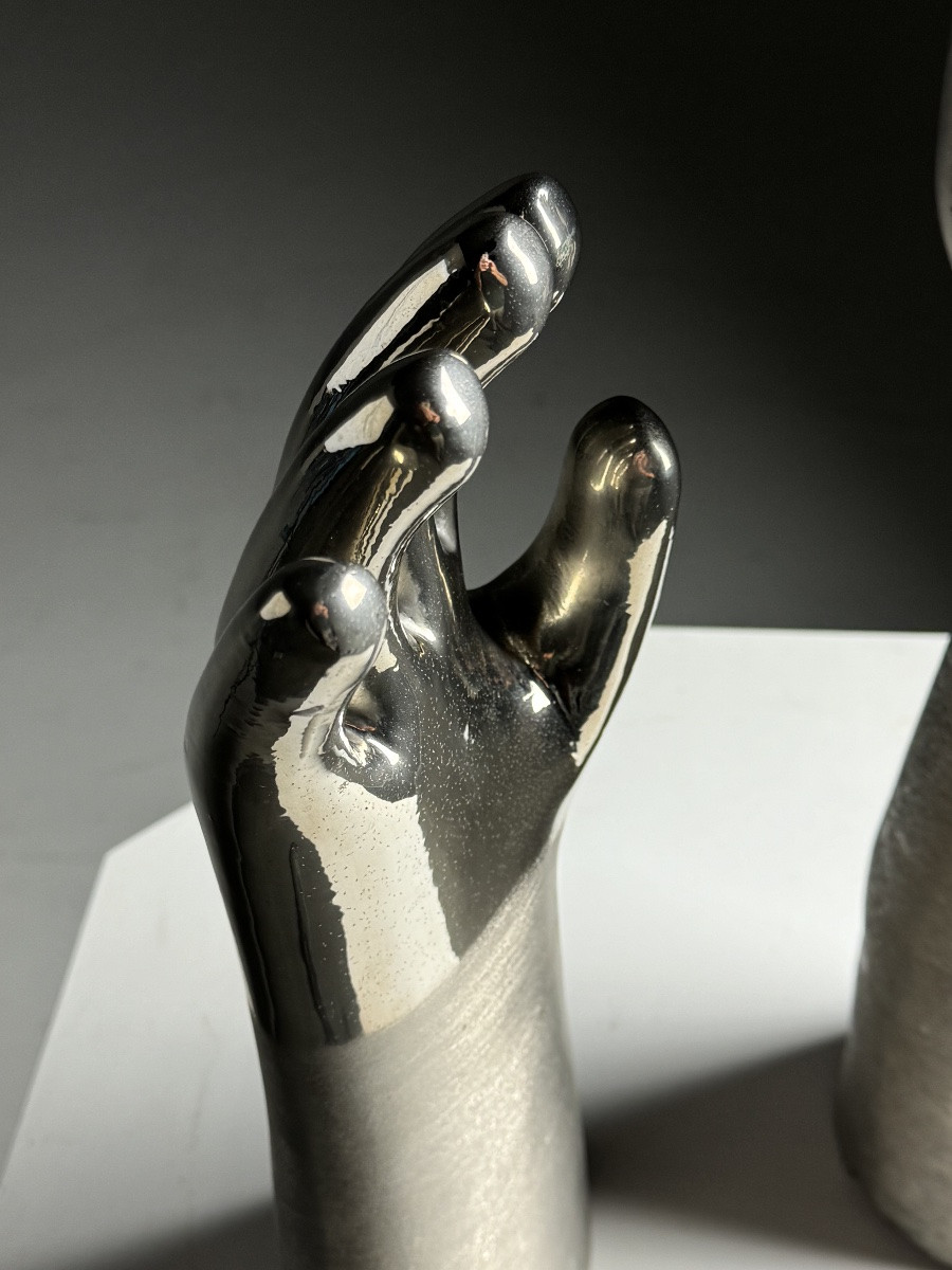 2x Bras décoratif en nickel cuivré-photo-1