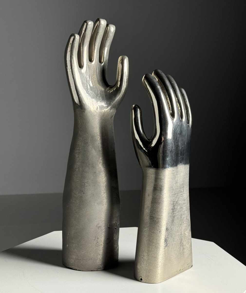 2x Bras décoratif en nickel cuivré