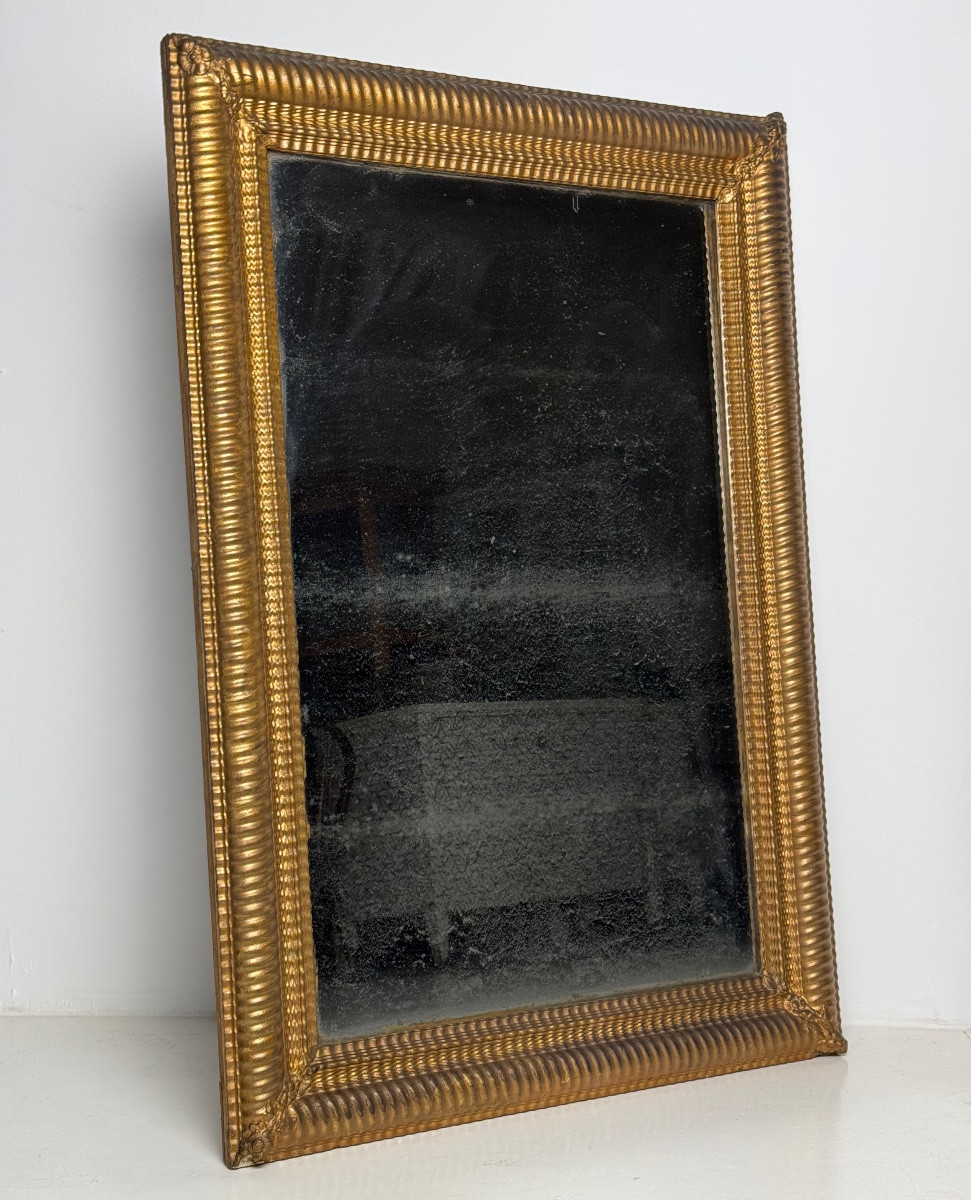 French Mirror With Wavy Edges, 107 Cm