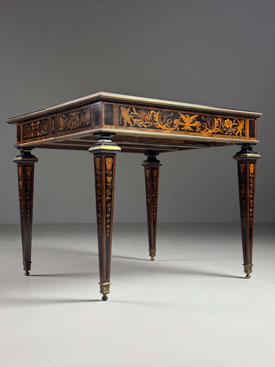 19th-century French Marquetry Gaming Table