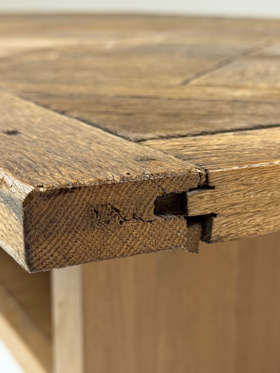 Table basse à panneaux Versailles en chêne-photo-5