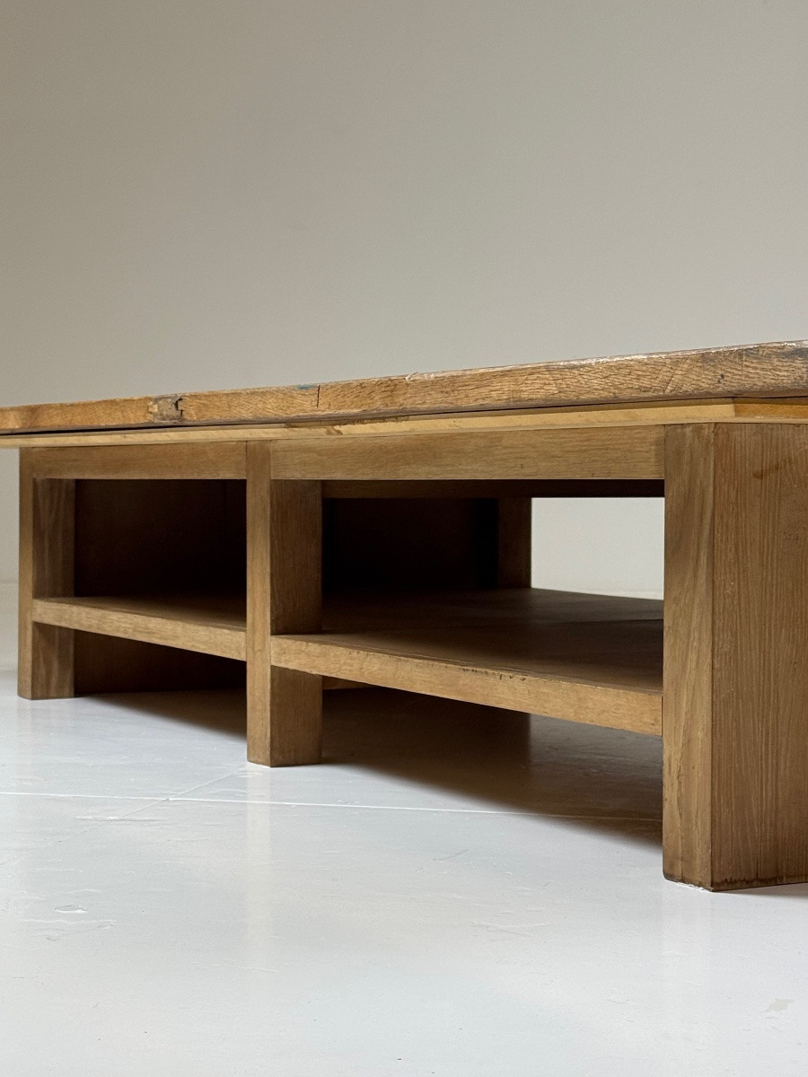 Table basse à panneaux Versailles en chêne-photo-7