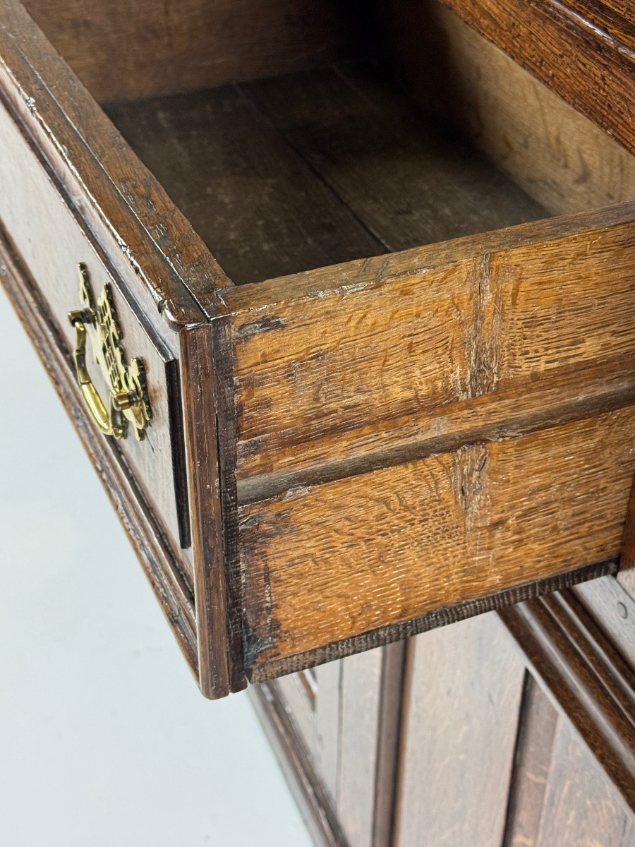 English Sideboard, Circa 1720, In Oak-photo-1