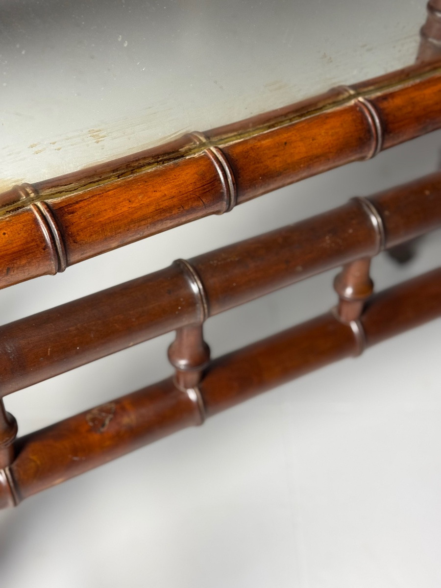 Faux Bamboo Horse Mirror-photo-2