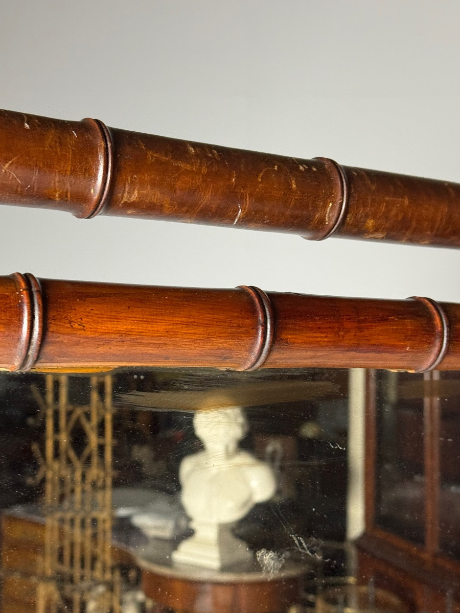 Faux Bamboo Horse Mirror-photo-6