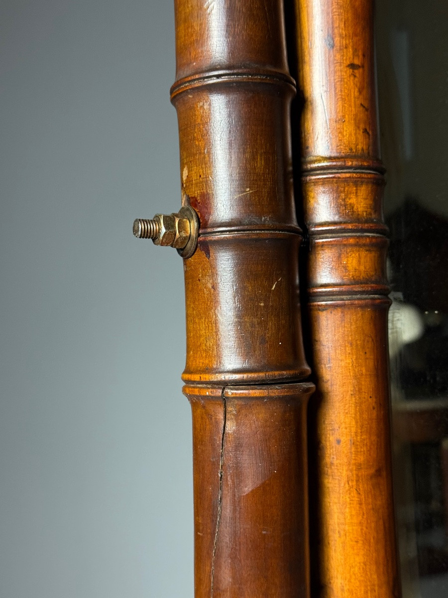 Faux Bamboo Horse Mirror-photo-7