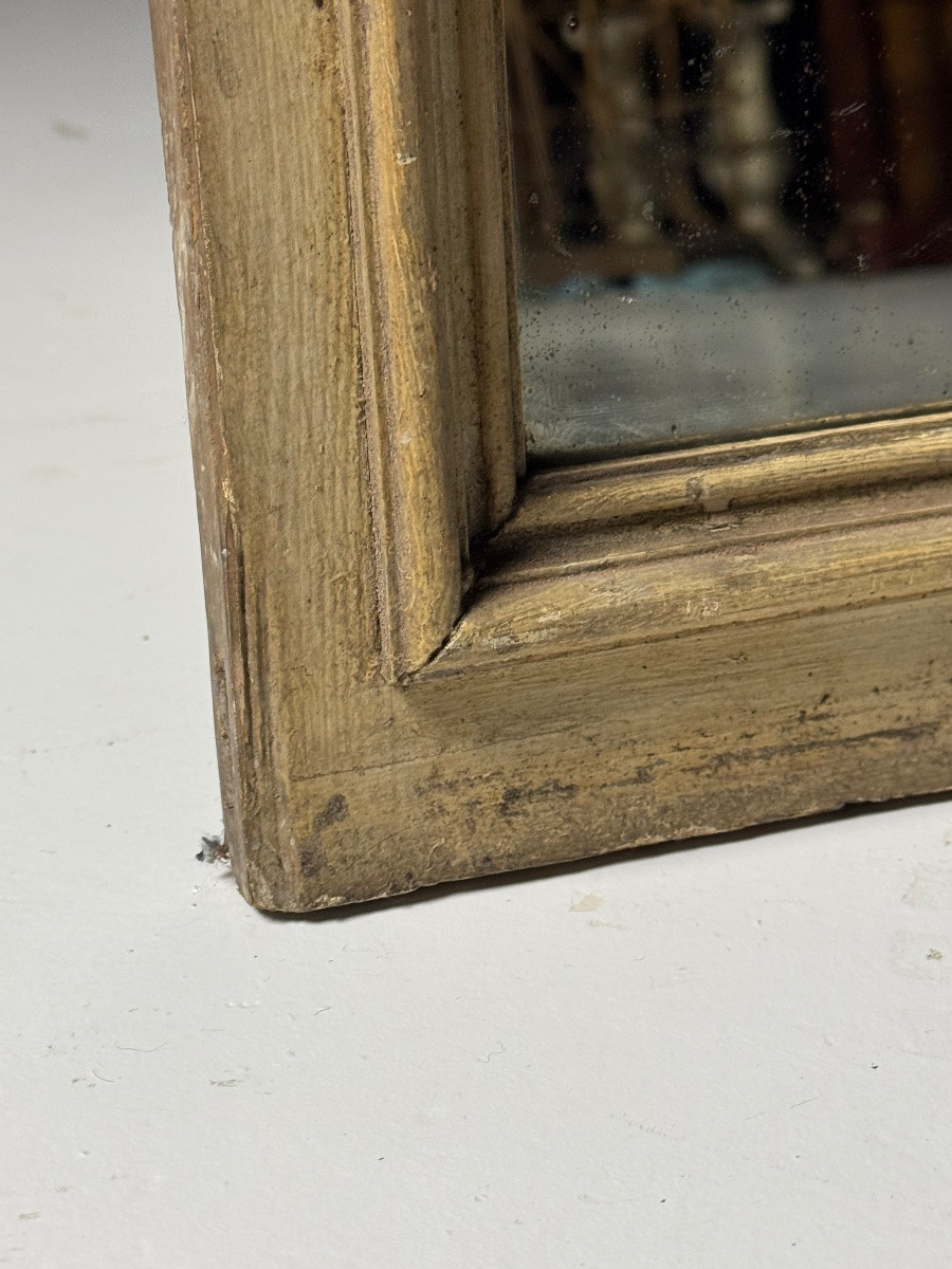 Miroir ancien à verre ondulé-photo-1