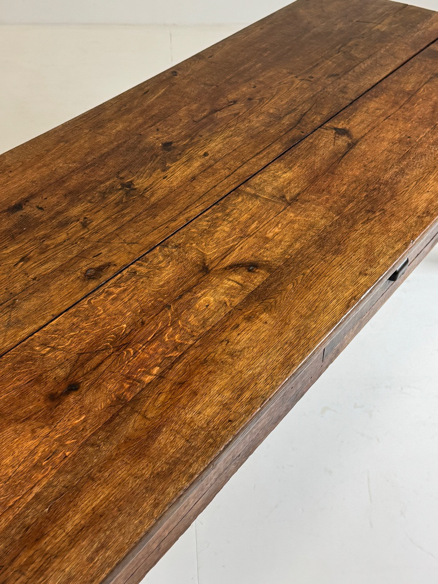 Antique French Dining Table From The 19th Century-photo-2