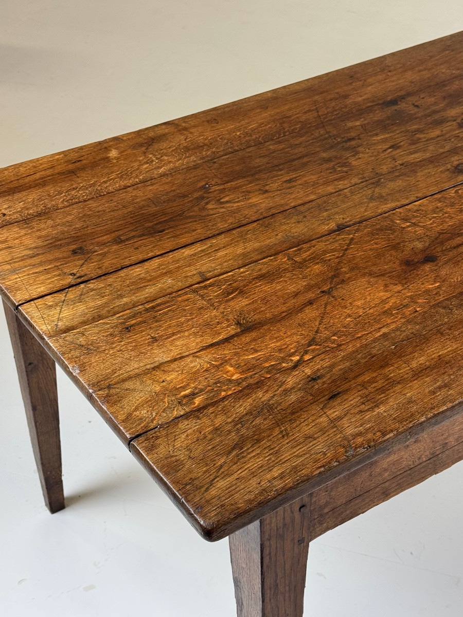 Antique French Dining Table From The 19th Century-photo-2