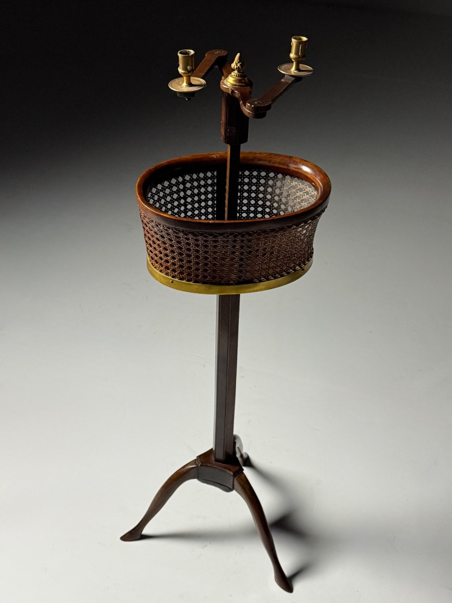 Mahogany Candlestick, 19th Century