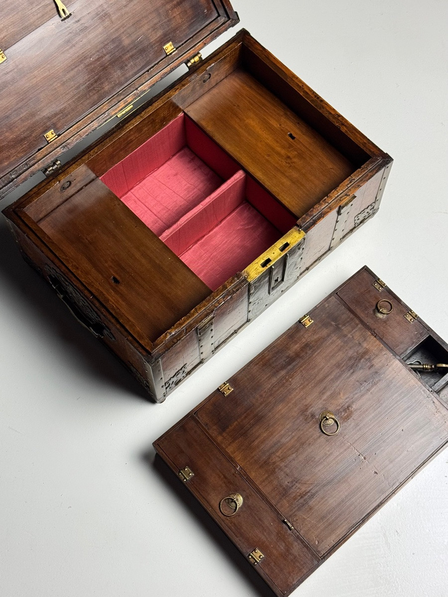 Coffre-fort néerlandais du début du XVIIIe siècle-photo-4