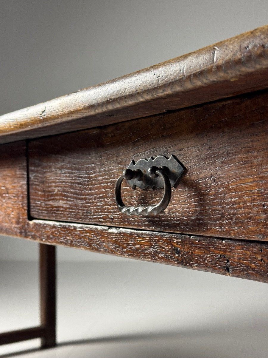 Table de salle à manger de style rustique français, 233 cm-photo-2