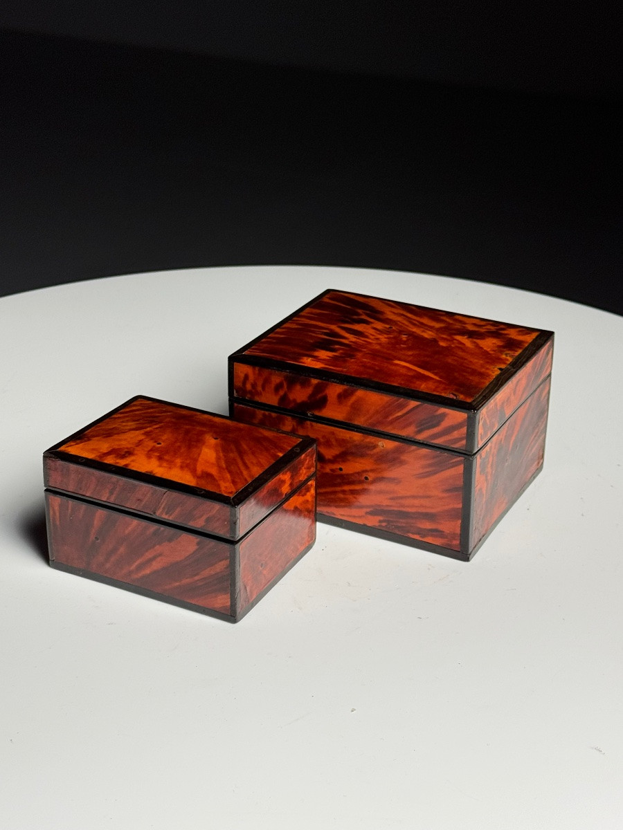 Boîte à bijoux, 1920-1940, écaille de tortue-photo-2