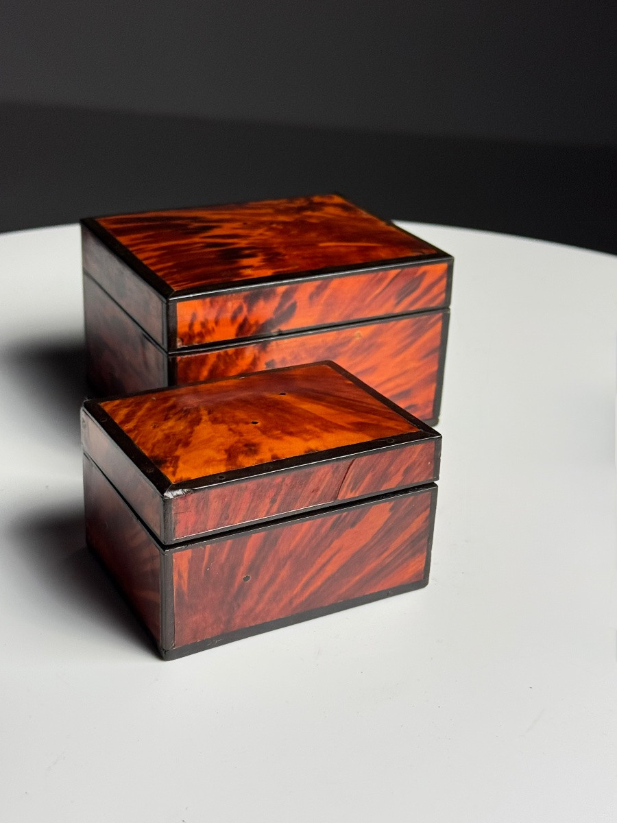 Boîte à bijoux, 1920-1940, écaille de tortue-photo-3