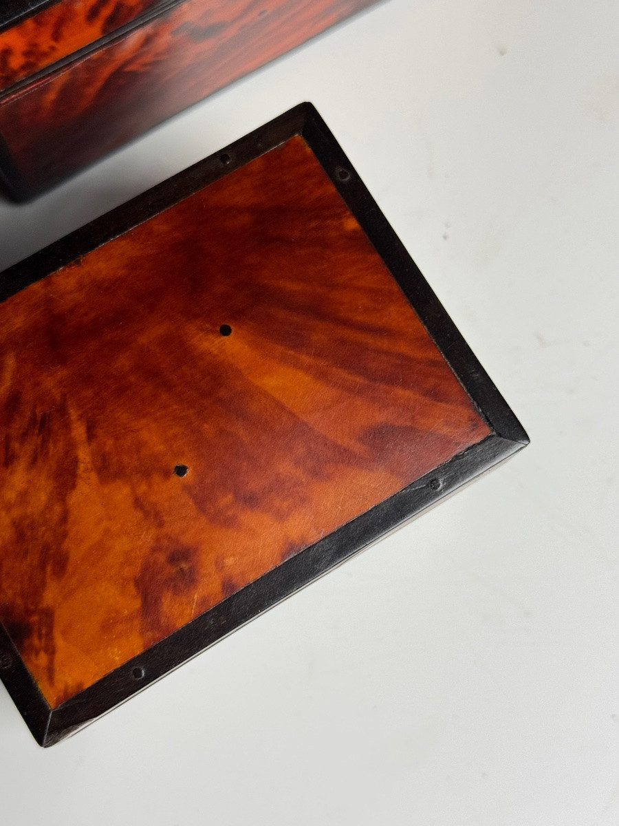 Boîte à bijoux, 1920-1940, écaille de tortue-photo-8