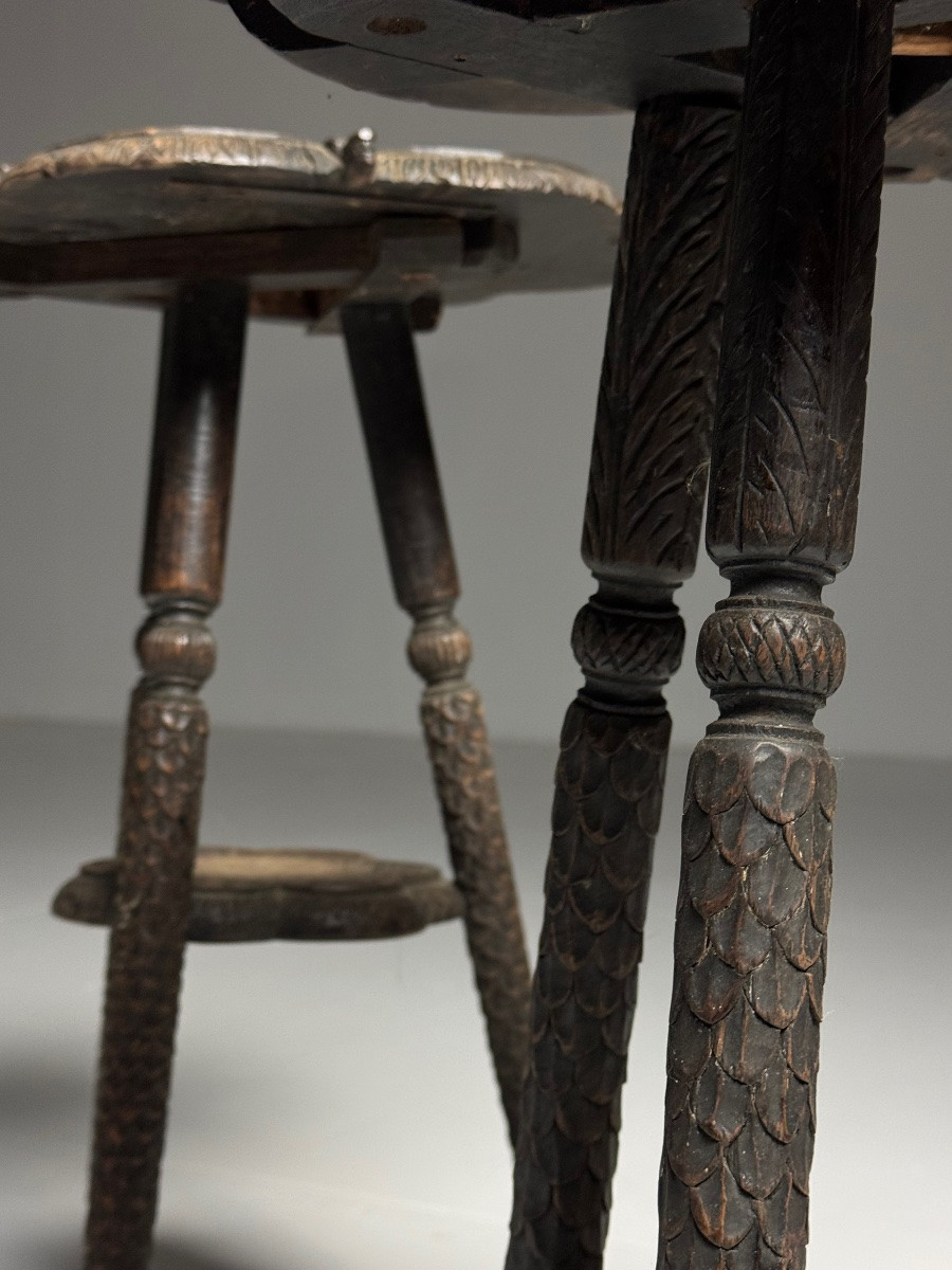 Set Of 2 Indian Side Tables -photo-4