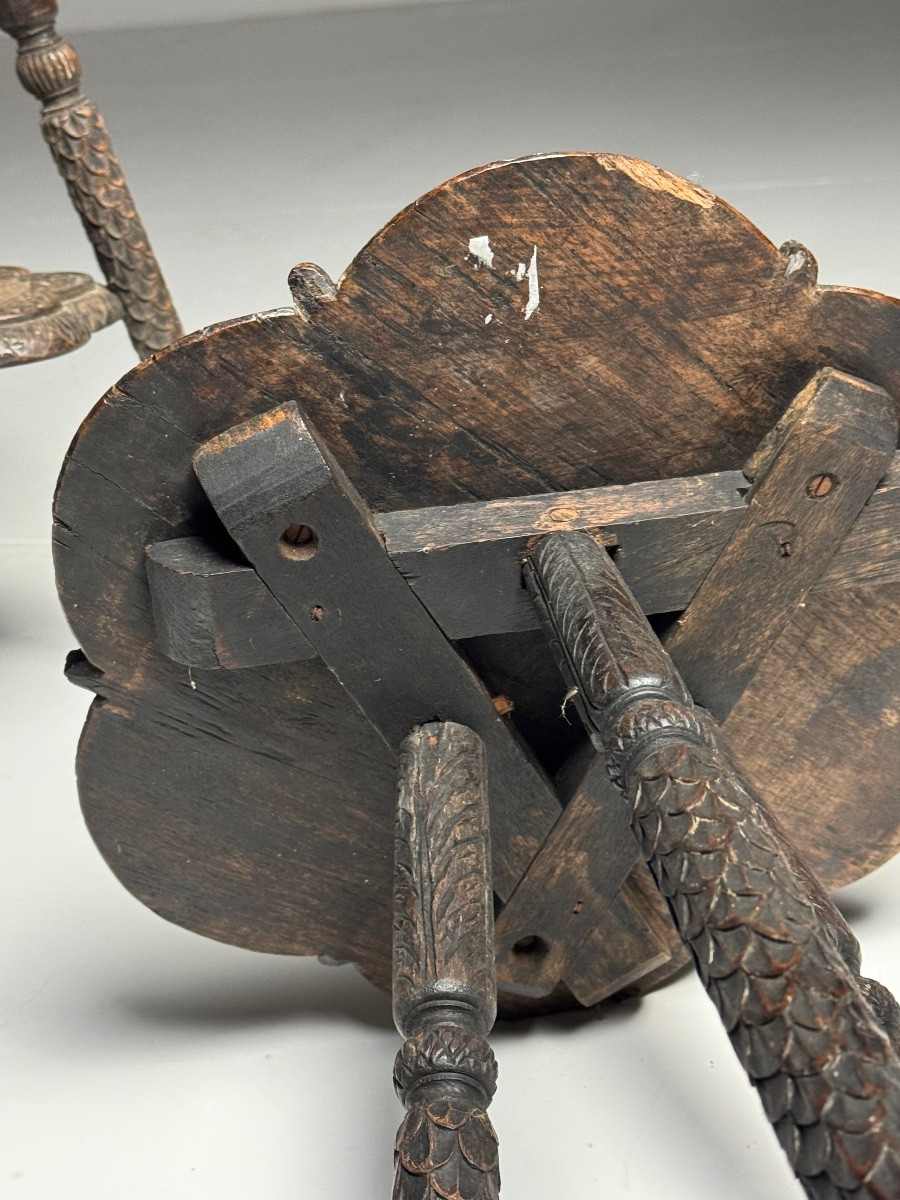 Set Of 2 Indian Side Tables -photo-5