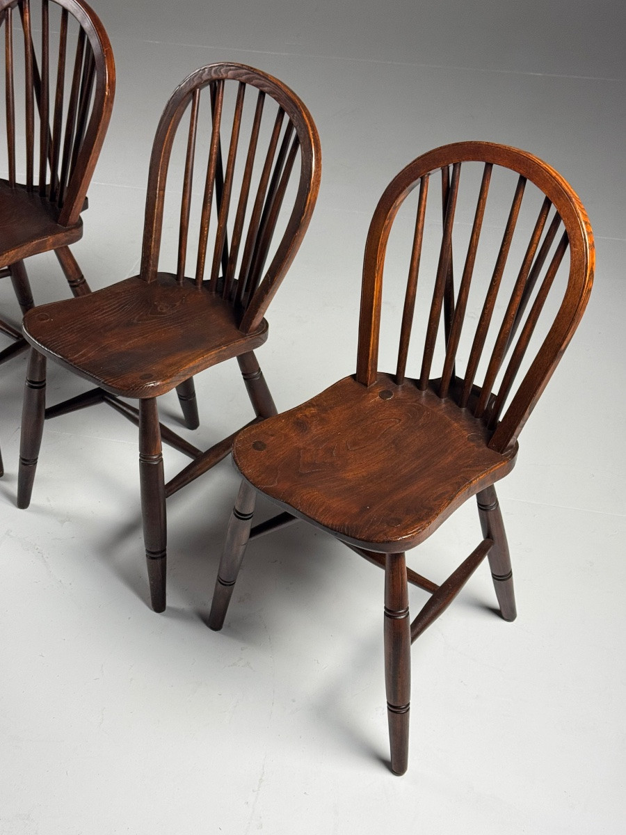 Set Of 4 Windsor Dining Chairs-photo-2