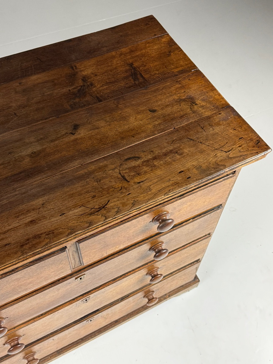 Chest Of Drawers In English Oak, Circa 1800-photo-1