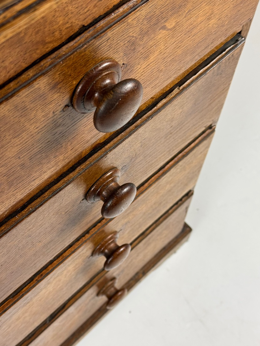 Chest Of Drawers In English Oak, Circa 1800-photo-3