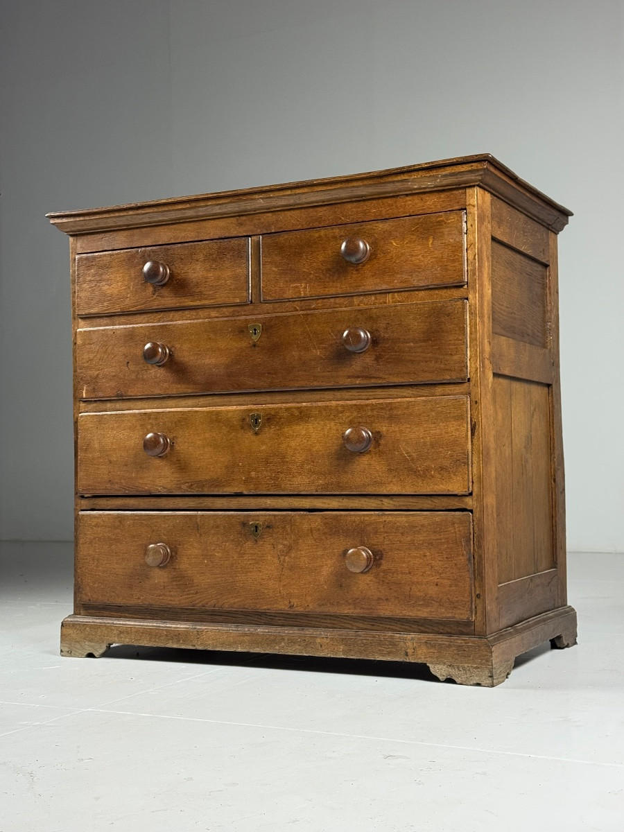 Chest Of Drawers In English Oak, Circa 1800-photo-4