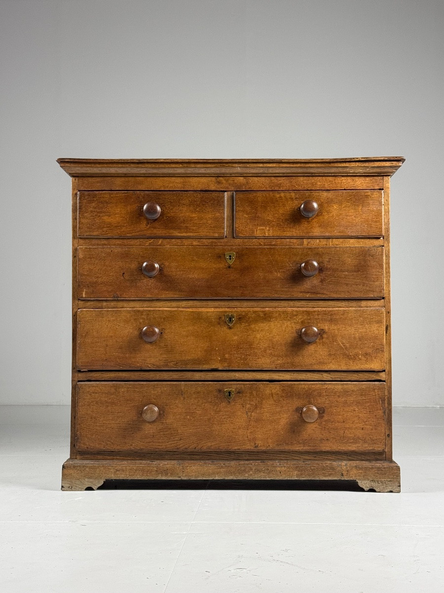 Chest Of Drawers In English Oak, Circa 1800-photo-8