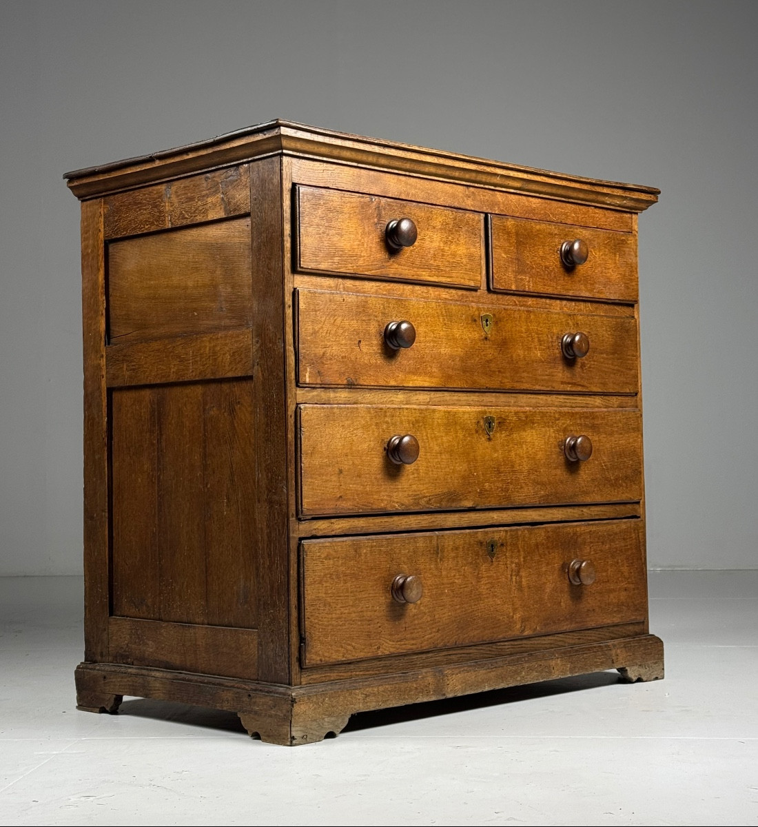 Chest Of Drawers In English Oak, Circa 1800