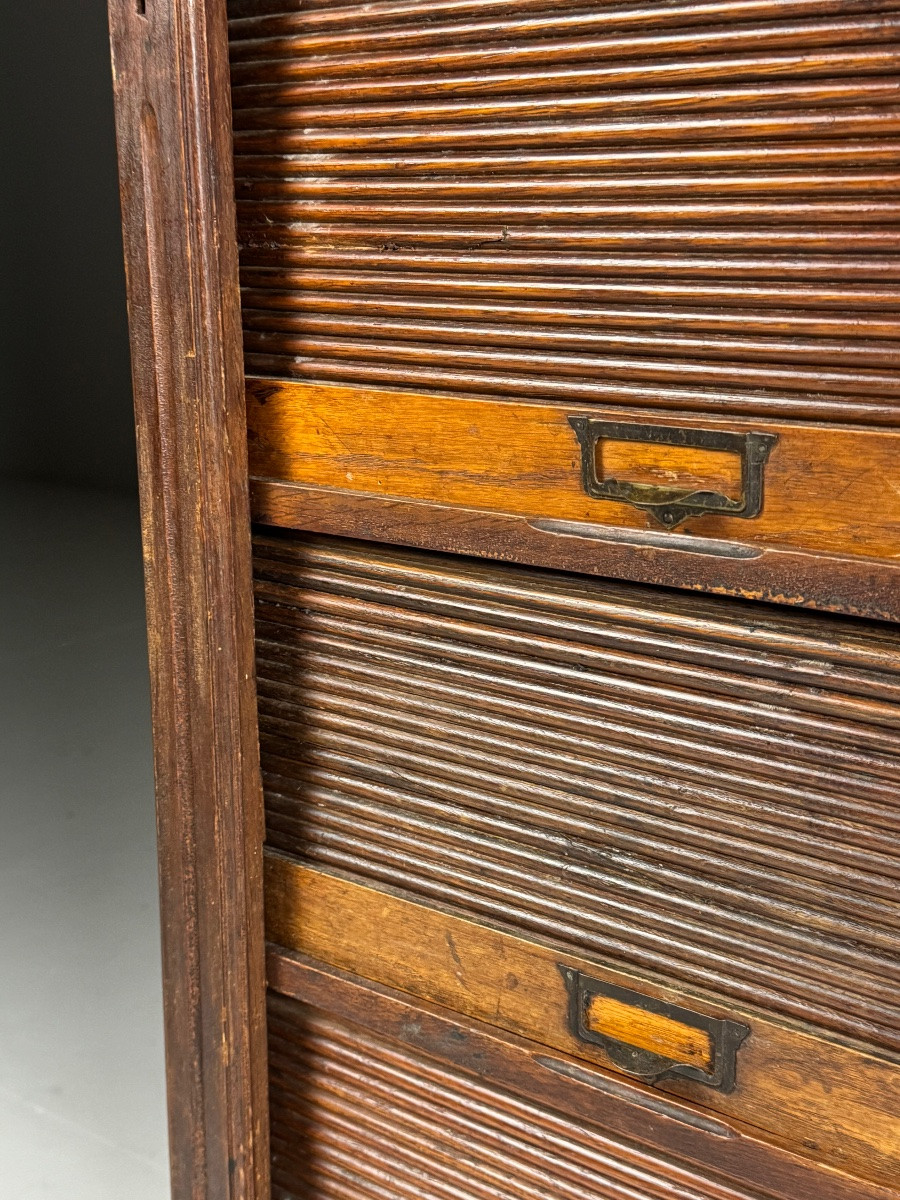 Belgian Oak Filing Cabinet, 1920-photo-4